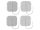 PALS 5x5cm self-adhesive electrode, Pin, 4pcs/pouch