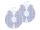 TensCare Breast/Chest Treatment Electrode 6x13cm Pin