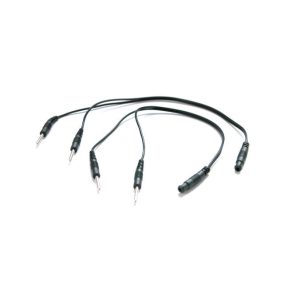 Y-cable for electrostimulator with pin connectors