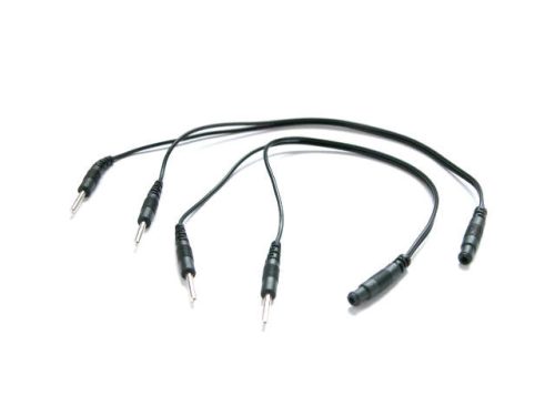 Y-cable for electrostimulator with pin connectors