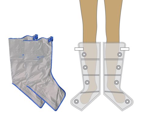 Leg Cuff Pair half-length 4-chamber PQ-1000