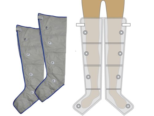 Leg Cuff Pair Size M 4-Chamber PQ-1000